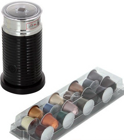 Капсульная кофеварка Delonghi Inissia Vanilla Cream (Aeroccino) Капсульная кофеварка Delonghi Inissia Vanilla Cream (Aeroccino)