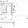 Кухонная мойка Granula 7802 (Шварц) Кухонная мойка Granula 7802 (Шварц)