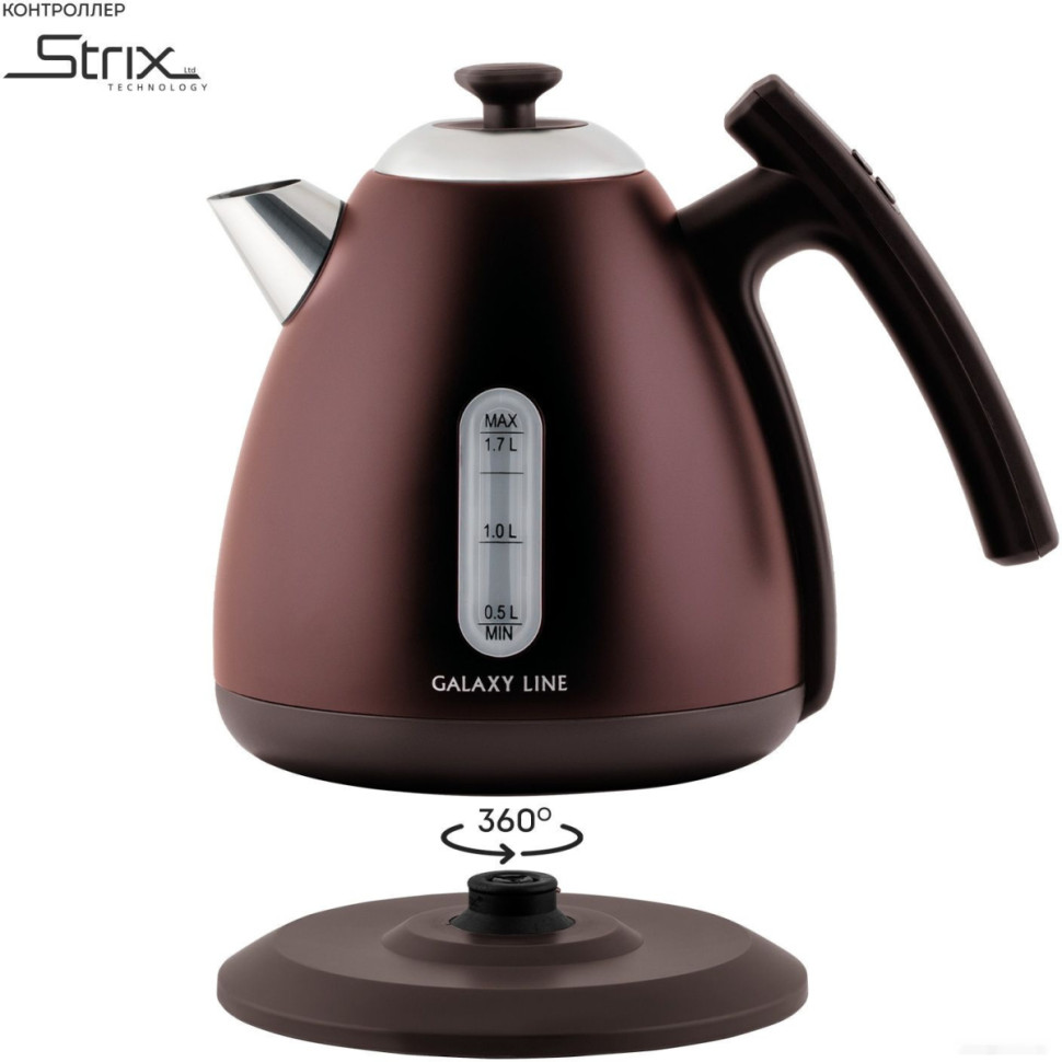 Электрический чайник Galaxy Line GL0343 (горький шоколад) Электрический чайник Galaxy Line GL0343 (горький шоколад)