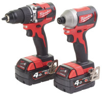 Набор электроинструмента Milwaukee M18 BLCPP2B-402C 4933492836 (шуруповерт, винтоверт, 2 АКБ, кейс)