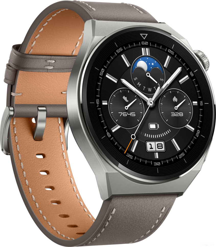 Умные часы Huawei Watch GT 3 Pro Titanium 46 мм (серый) Умные часы Huawei Watch GT 3 Pro Titanium 46 мм (серый)