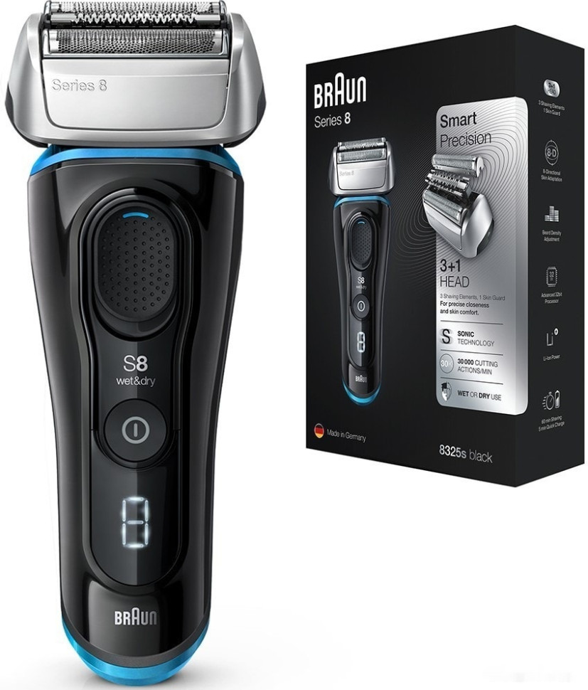 Электробритва мужская Braun Series 8 8325s Wet & Dry Электробритва мужская Braun Series 8 8325s Wet & Dry