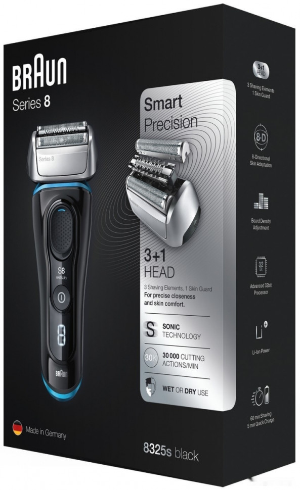 Электробритва мужская Braun Series 8 8325s Wet & Dry Электробритва мужская Braun Series 8 8325s Wet & Dry