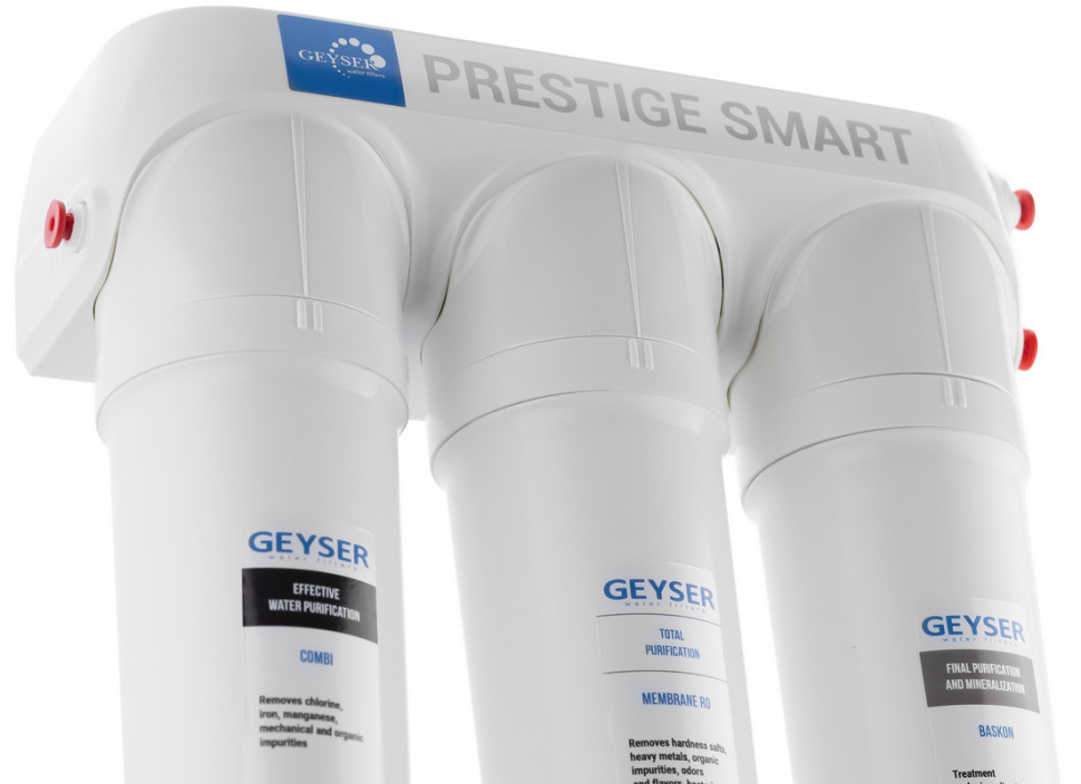 Система обратного осмоса Гейзер Престиж Смарт обратный осмос (бак 12 л) Система обратного осмоса Гейзер Престиж Смарт обратный осмос (бак 12 л)