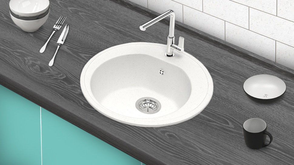 Кухонная мойка Berge 5200 (белый) Кухонная мойка Berge 5200 (белый)