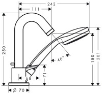 Смеситель Hansgrohe Logis 71310000
