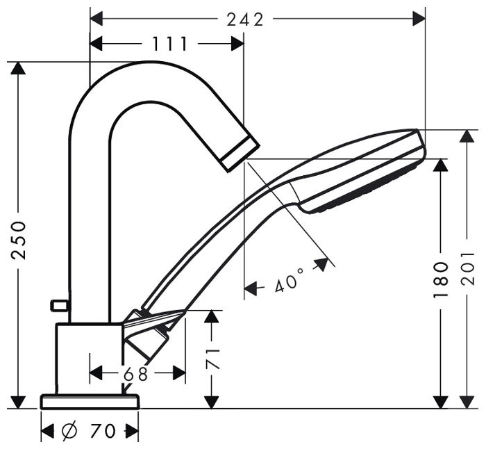Смеситель Hansgrohe Logis 71310000