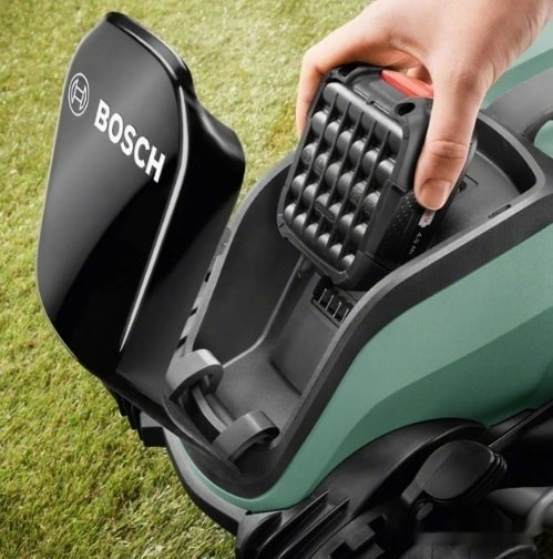 Колёсная газонокосилка Bosch CityMower 18 06008B9A00 (с 1-м АКБ и ЗУ)