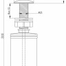 Дозатор для моющего средства Paulmark Decus D004-BG (брашированное золото)