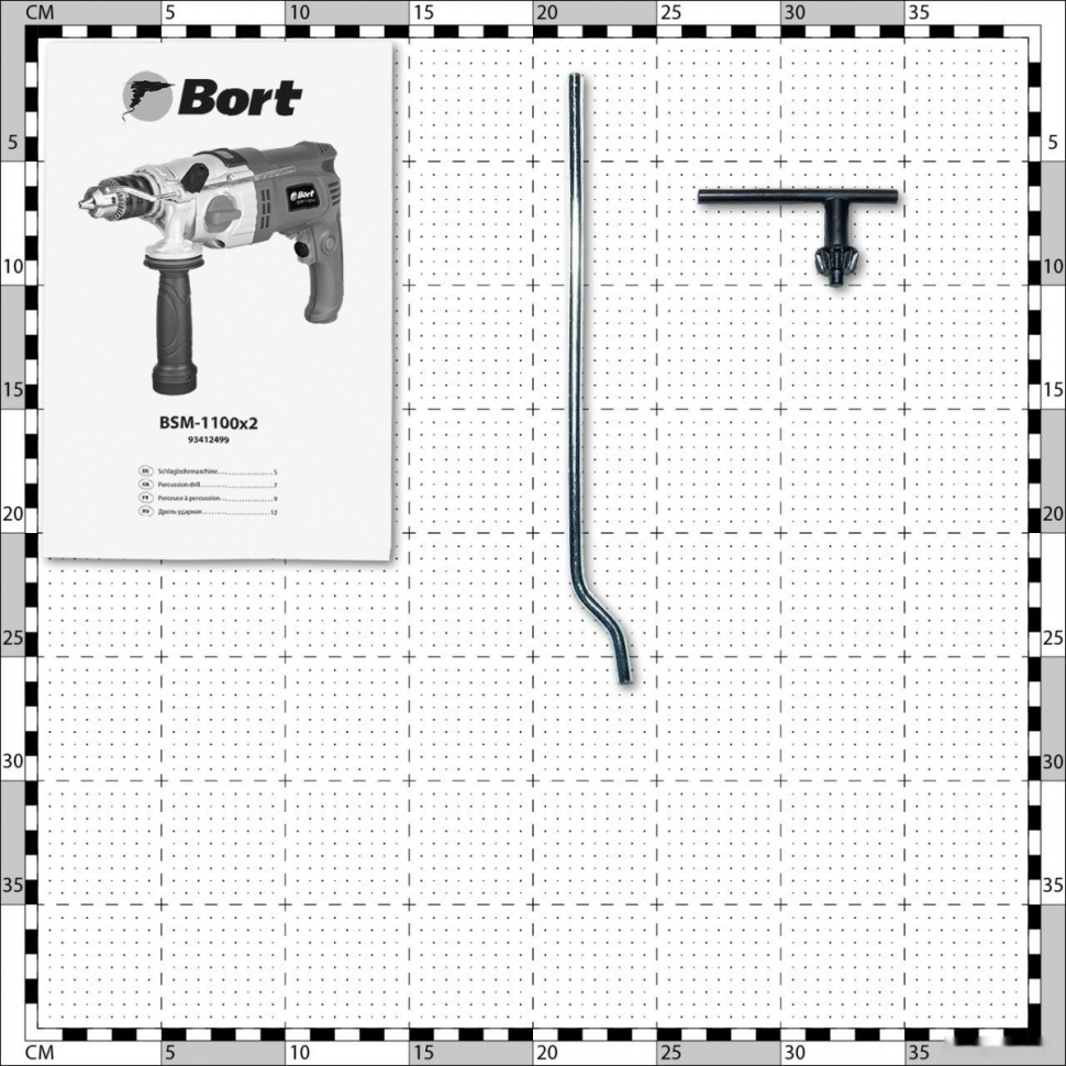 Ударная дрель BORT BSM-1100X2 93412499