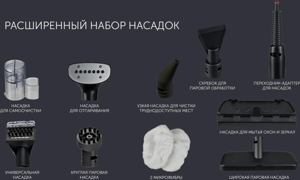 Пылесос Polaris PCW 1445 Steam Clean Pro (графит)