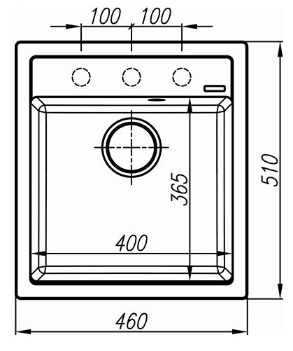 Кухонная мойка Florentina Липси 460 (шампань)