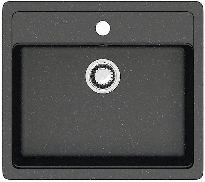 Кухонная мойка Berge BR-5750 + Like F8007122 (черный) Кухонная мойка Berge BR-5750 + Like F8007122 (черный)