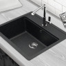 Кухонная мойка Berge BR-5750 + Like F8007122 (черный) Кухонная мойка Berge BR-5750 + Like F8007122 (черный)