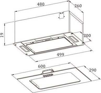 Вытяжка Zorg Cendy 1060 60 M (черный)