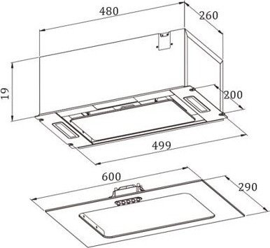 Вытяжка Zorg Cendy 1060 60 M (черный)