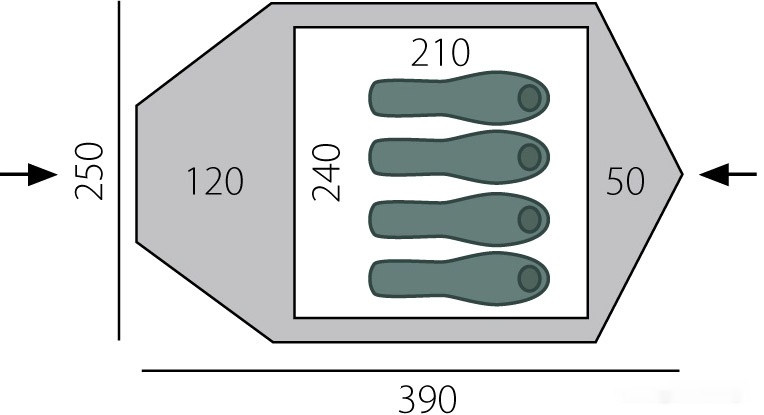 Палатка BTrace Canio 4