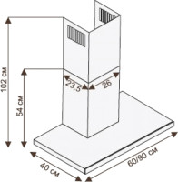 Вытяжка Ciarko Top 60 White