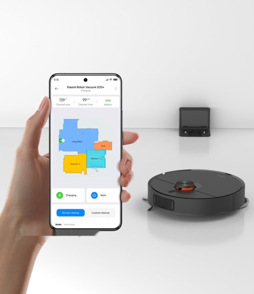 Робот-пылесос Xiaomi Robot Vacuum S20+ B108GL (международная версия, черный) Робот-пылесос Xiaomi Robot Vacuum S20+ B108GL (международная версия, черный)