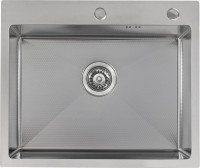 Кухонная мойка Basic CL DS Decor 60x50 (сатин, коландер, дозатор)