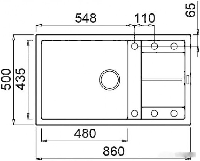 Кухонная мойка Elleci Unico 410 Bianco Antico G62 Кухонная мойка Elleci Unico 410 Bianco Antico G62