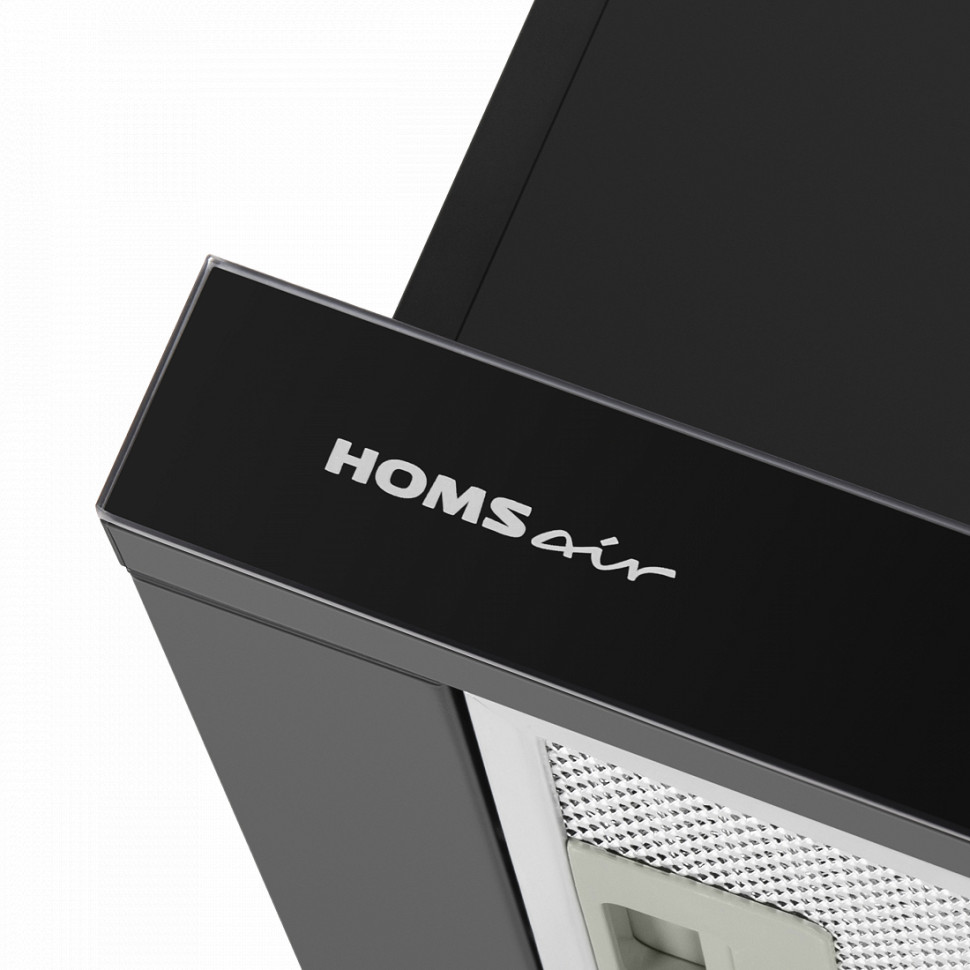 Вытяжка HOMSair Flat 60 Glass (черный) Вытяжка HOMSair Flat 60 Glass (черный)