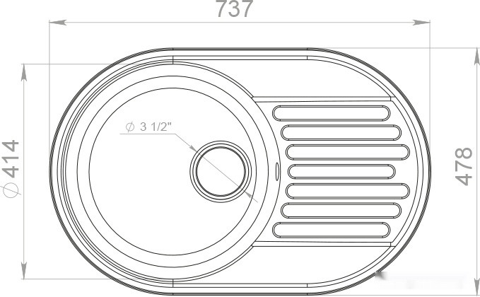 Кухонная мойка GranFest QUARZ Z-18 (бежевый) Кухонная мойка GranFest QUARZ Z-18 (бежевый)