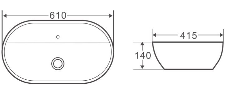 Умывальник BelBagno BB1346 Умывальник BelBagno BB1346