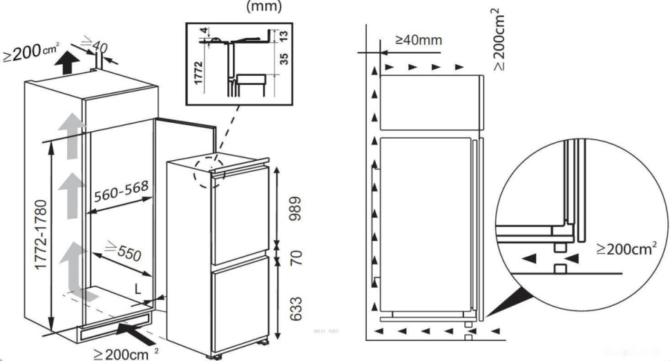 Холодильник Weissgauff WRKI 178 H NoFrost Холодильник Weissgauff WRKI 178 H NoFrost