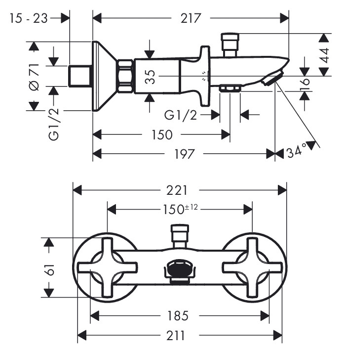Смеситель Hansgrohe Logis Classic 71240000 Смеситель Hansgrohe Logis Classic 71240000