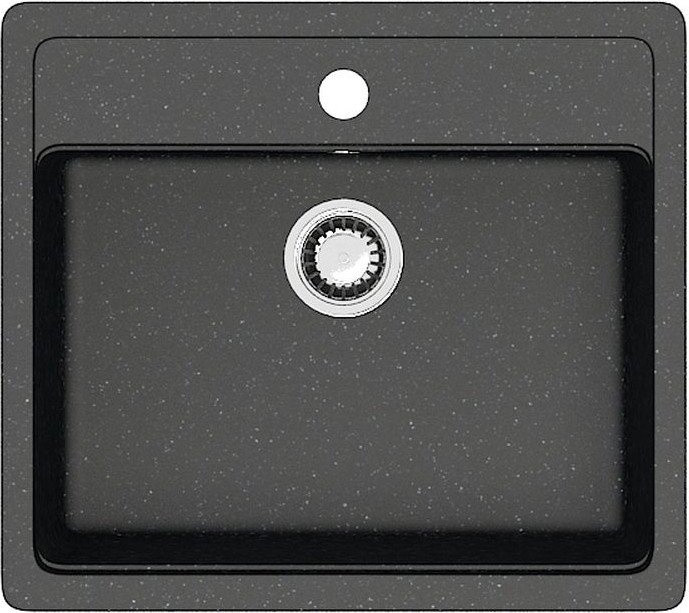Кухонная мойка Berge BR-5750 (черный матовый)