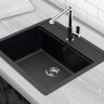 Кухонная мойка Berge BR-5750 (черный матовый) Кухонная мойка Berge BR-5750 (черный матовый)