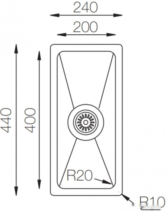 Кухонная мойка Zorg ZRE 2444 Кухонная мойка Zorg ZRE 2444