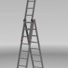 Лестница-стремянка Новая Высота NV 323 трёхсекционная профессиональная 3x12 ступеней