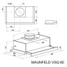 Вытяжка Maunfeld VSQ 60 (нержавеющая сталь/белое стекло)