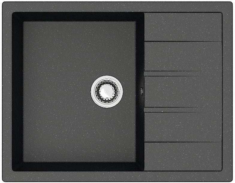 Кухонная мойка Berge BR-6502 + Like F8007122 (черный) Кухонная мойка Berge BR-6502 + Like F8007122 (черный)