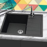 Кухонная мойка Berge BR-6502 + Like F8007122 (черный) Кухонная мойка Berge BR-6502 + Like F8007122 (черный)