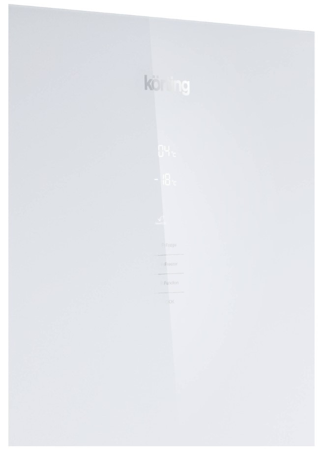 Холодильник с морозильником Korting KNFC 62370 GW
