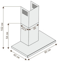 Вытяжка Ciarko TOP 90 Black