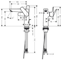 Смеситель Hansgrohe Talis E 71754000