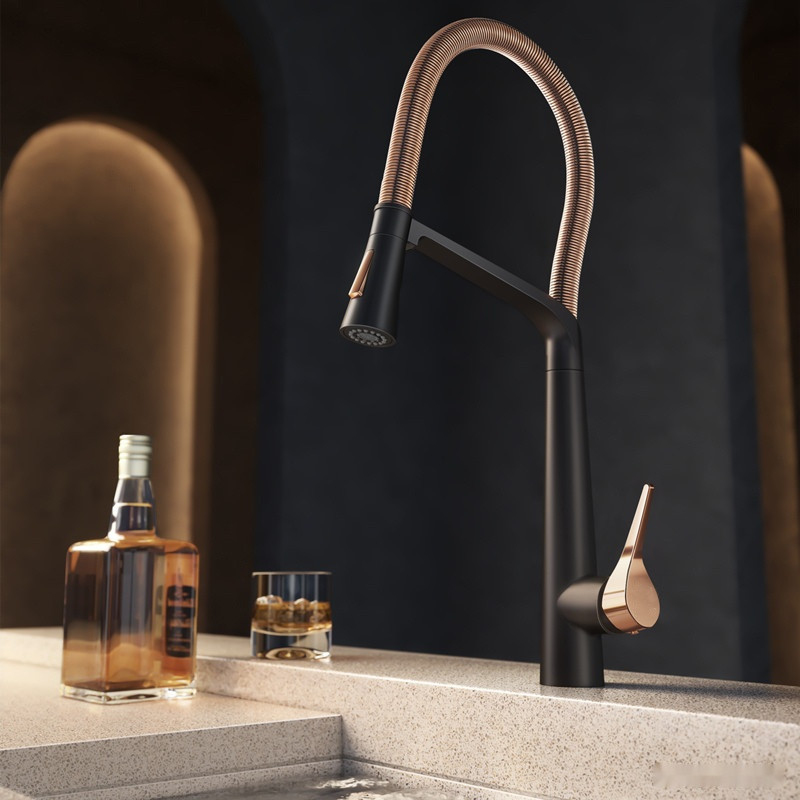 Смеситель Zorg ZRN 980137 (gunblack gold rosy) Смеситель Zorg ZRN 980137 (gunblack gold rosy)