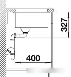 Кухонная мойка Blanco Rotan 500-U (шампань) Кухонная мойка Blanco Rotan 500-U (шампань)