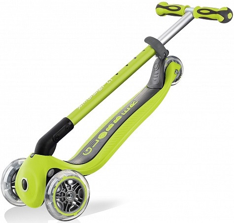 Самокат Globber Elite Deluxe Lights (зеленый) Самокат Globber Elite Deluxe Lights (зеленый)