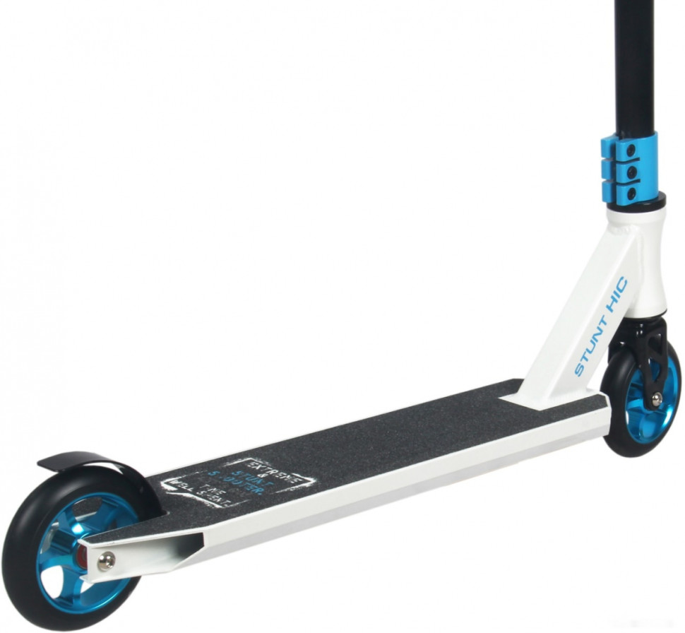 Самокат RGX Stunt HIC (белый/голубой) Самокат RGX Stunt HIC (белый/голубой)