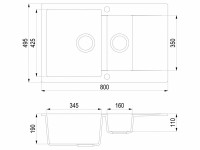 Кухонная мойка Teka Clivo 60 B-TQ Алюминий