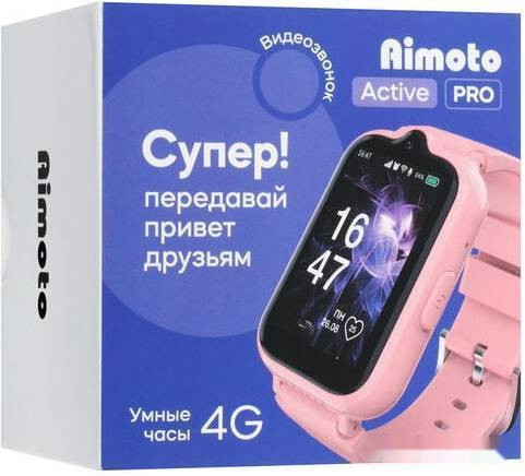 Детские умные часы Aimoto Active Pro (розовый) Детские умные часы Aimoto Active Pro (розовый)