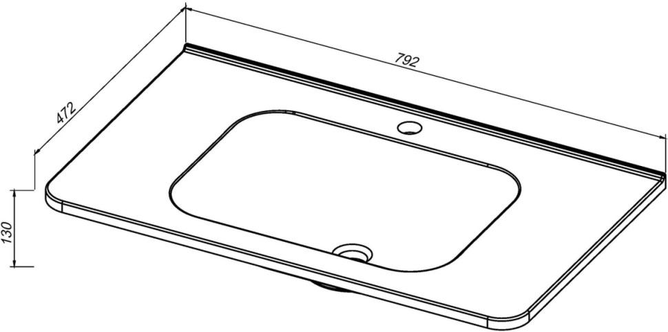 Умывальник Belux Терра 800 Лайт Умывальник Belux Терра 800 Лайт