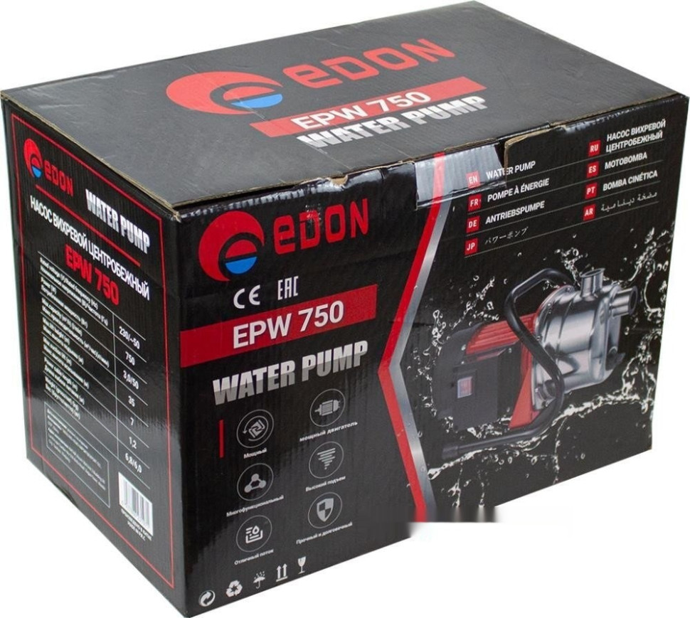 Самовсасывающий насос Edon EPW 750 Самовсасывающий насос Edon EPW 750