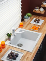 Кухонная мойка Longran Cube CUG 560.500 (onyx/10)