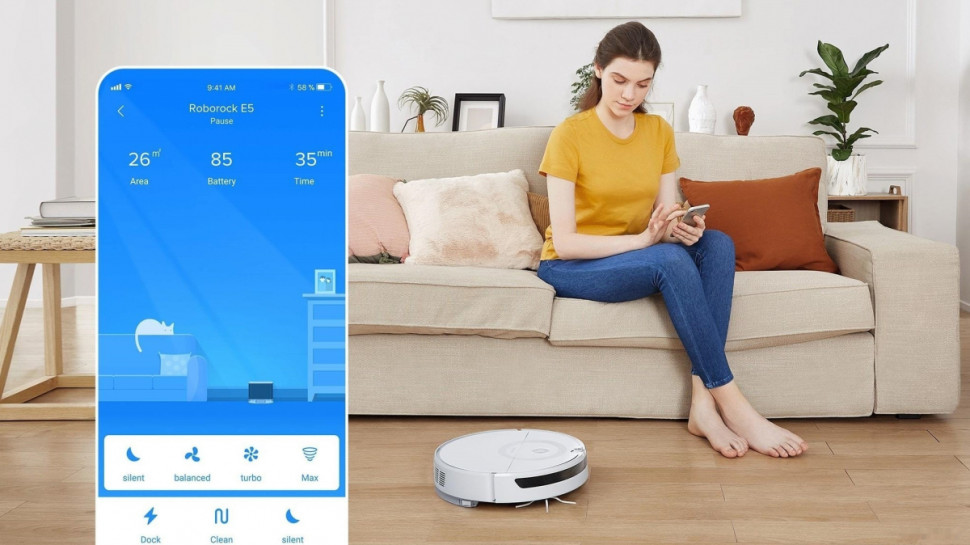 Робот-пылесос Roborock E5 (международная версия, белый)